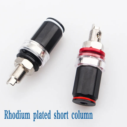 Pure Copper Banana Binding Post Sockets – Gold/Rhodium