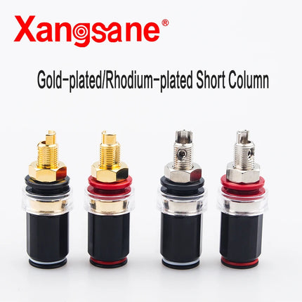 Pure Copper Banana Binding Post Sockets – Gold/Rhodium