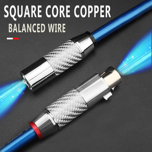 4N Rectangular OCC XLR Balanced Audio Cable
