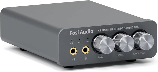 Fosi Audio K5 Pro – Mini Stereo Gaming DAC & Headphone Amplifier