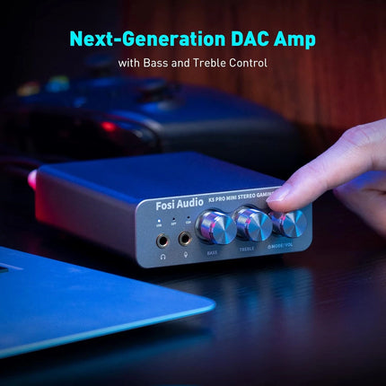 Fosi Audio K5 Pro – Mini Stereo Gaming DAC & Headphone Amplifier