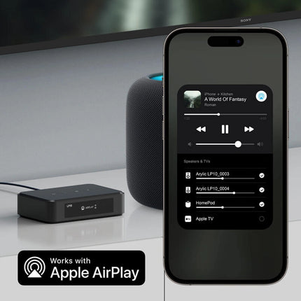 Arylic LP10 Wireless Music Streamer | AirPlay 2 & WiFi Audio Receiver for Home
