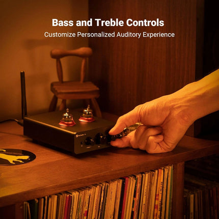 Fosi Audio P3 – Tube Preamplifier & Headphone Amp with Bluetooth 5.1