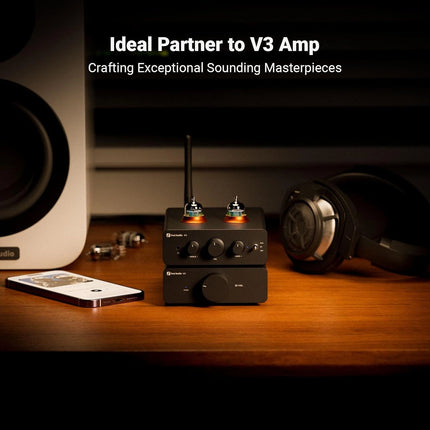 Fosi Audio P3 – Tube Preamplifier & Headphone Amp with Bluetooth 5.1