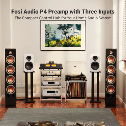 Fosi Audio P4 Preamp with Three Inputs