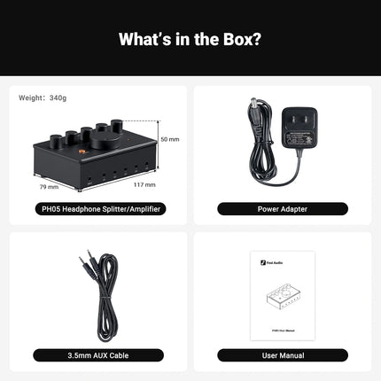 Fosi Audio PH05 5 Channel Headphone Amplifier
