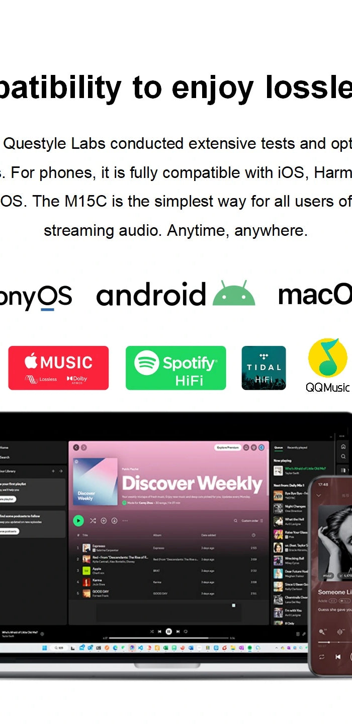 Full compatibility to enjoy lossless music