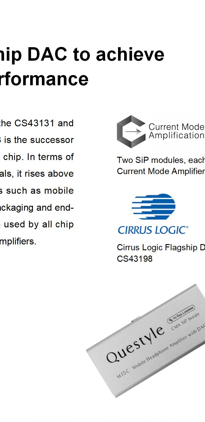 Select the cS43198 flagship DAc to achieve the ultimate Decoding Performance