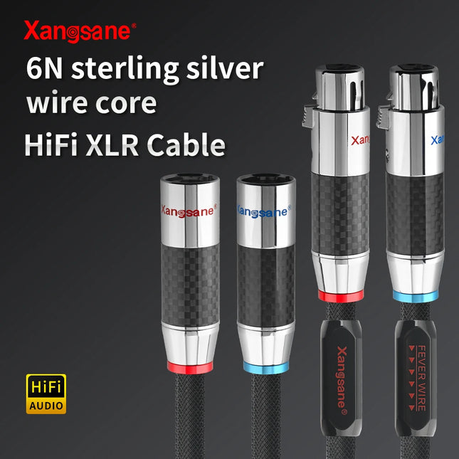 4N Pure Silver Balanced XLR Cable HiFi - Xangsane XS-9003Ag 1m