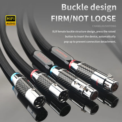 4N Pure Silver Balanced XLR Cable HiFi - Xangsane XS-9003Ag 1m