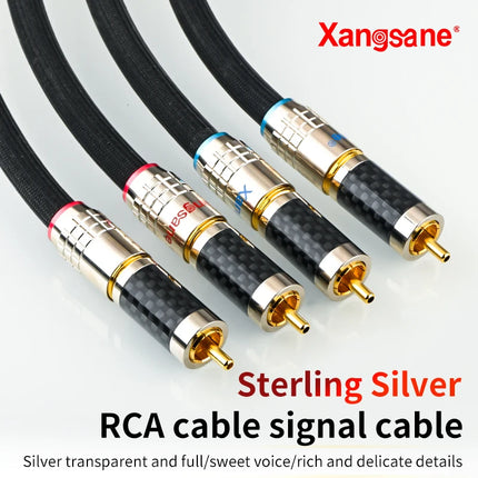 4N Pure Silver HiFi RCA Cable Audiophile - Xangsane XS-9003Ag 1m