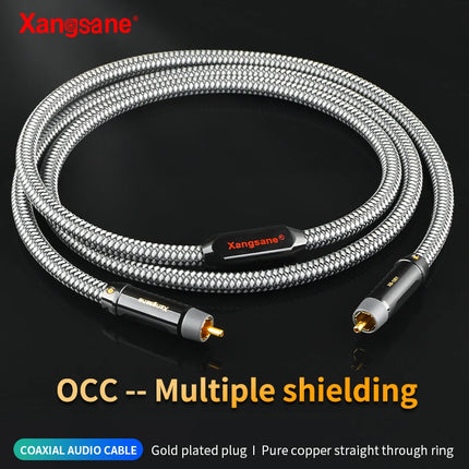 Xangsane Silver-Plated Copper 75Ω RCA Coaxial Digital Cable