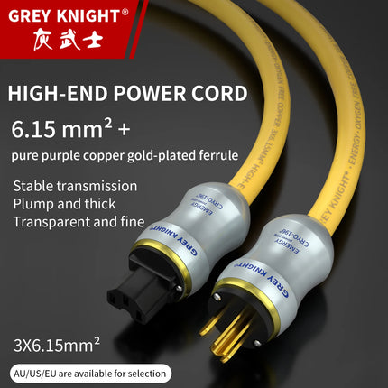 OCC HiFi Power Cable Audiophile 6.15mm² - Grey Knight ENERGY
