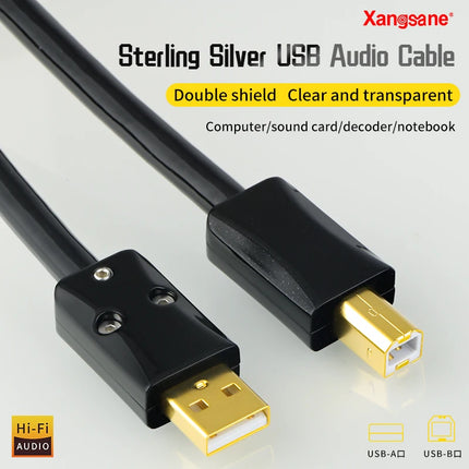 Xangsane XS-1102Ag 4N Silver USB-A Audio Cable – A-to-A/A-to-B