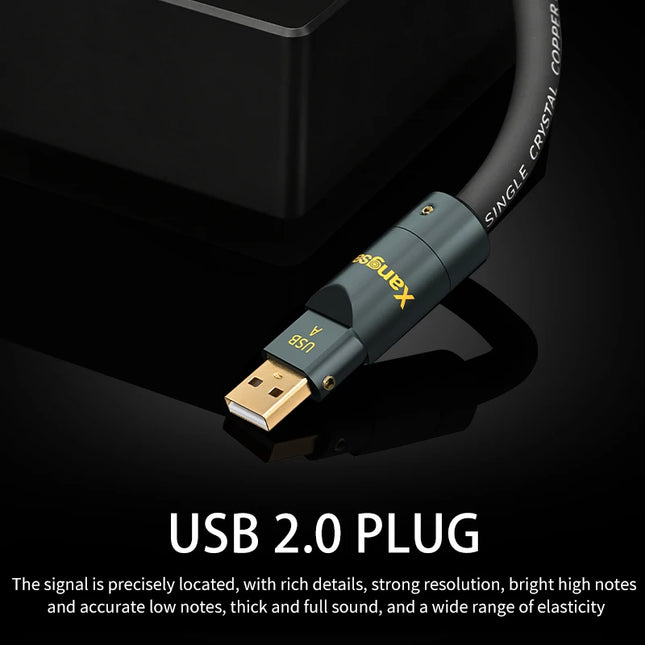 Xangsane 3300 6N OCC USB-A Audio Cable – A-to-A/A-to-B