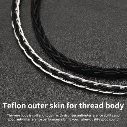 8-Strand Silver Plated Headphone Upgrade Cable - Xangsane XS-8Y