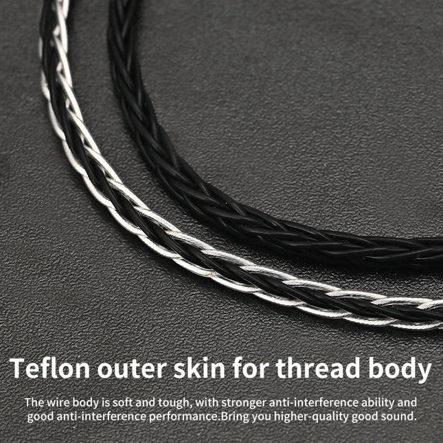 8-Strand Silver Plated Headphone Upgrade Cable - Xangsane XS-8Y