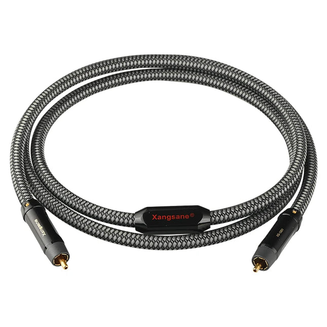 Xangsane Silver-Plated Copper 75Ω RCA Coaxial Digital Cable
