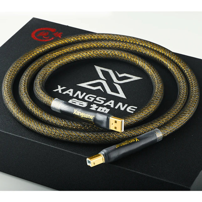 Xangsane 5N Sterling Silver USB-A to USB-B DAC Cable