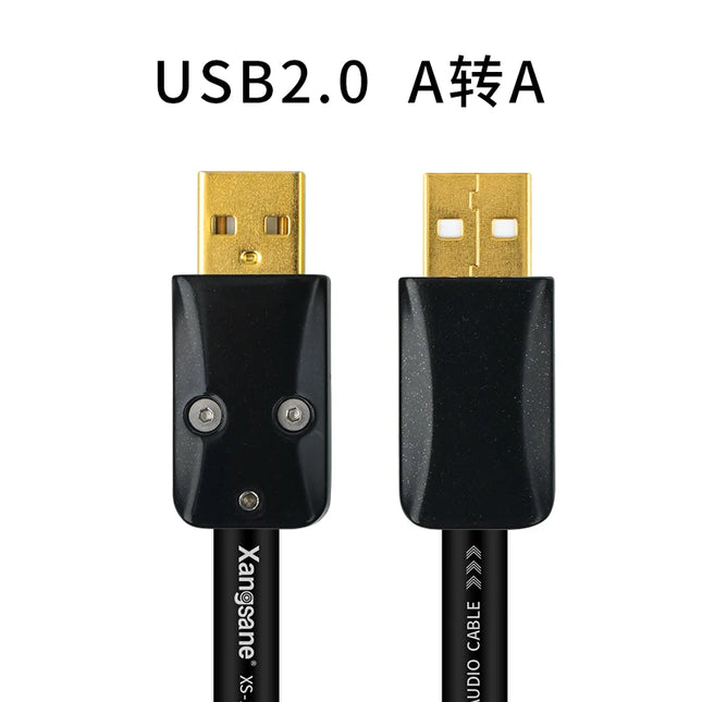 Xangsane XS-1102Ag 4N Silver USB-A Audio Cable – A-to-A/A-to-B