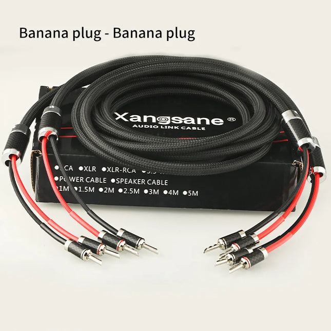 Xangsane 5N OCC Speaker Cable Pair – Banana/Spade Terminations