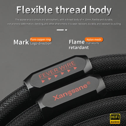 4N Pure Silver Balanced XLR Cable HiFi - Xangsane XS-9003Ag 1m