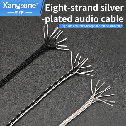 8-Strand Silver Plated Headphone Upgrade Cable - Xangsane XS-8Y