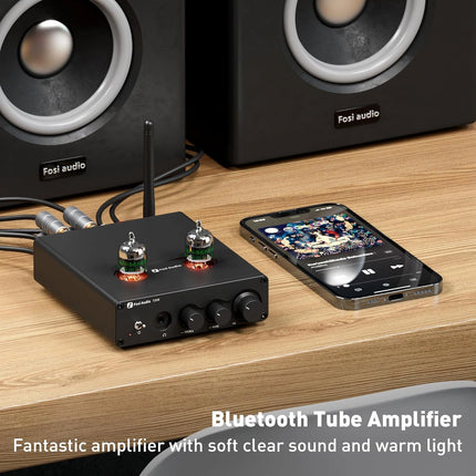 Fosi Audio T20X Bluetooth Tube Amplifier Headphone