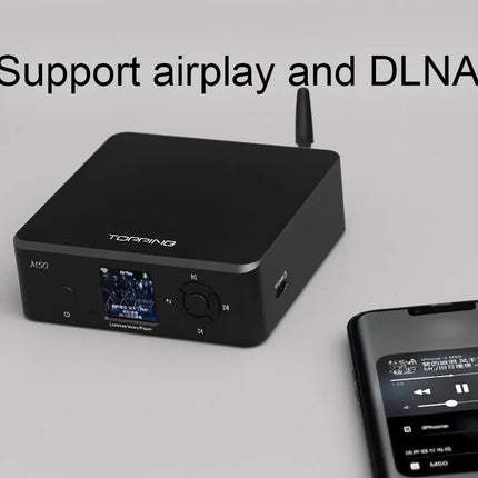 TOPPING M50 Digital Music Player – Hi-Res Streamer & USB Audio Transport