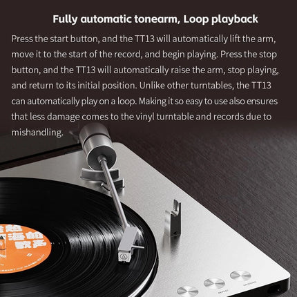 FiiO TT13 – Fully Automatic Vinyl Turntable with Built-in Phono Stage
