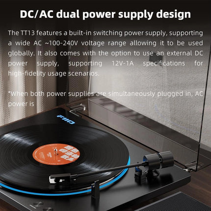 FiiO TT13 – Fully Automatic Vinyl Turntable with Built-in Phono Stage