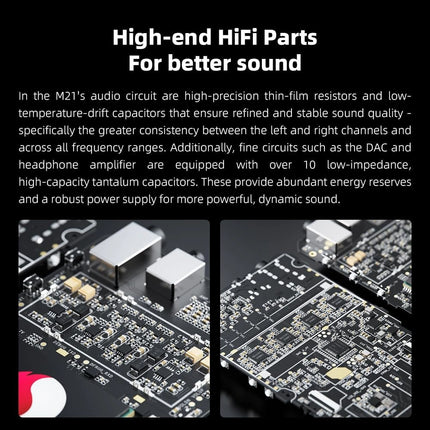 FiiO M21 – Android 13 Portable Hi-Res Music Player with Quad DAC