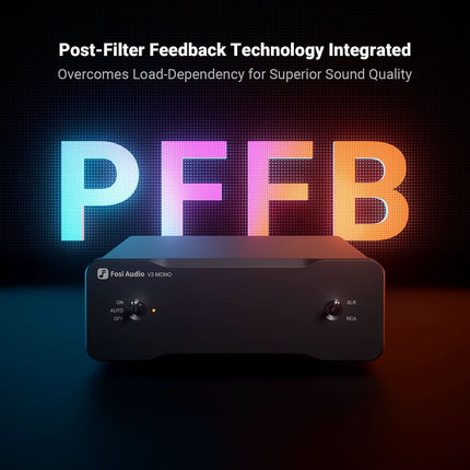 Fosi Audio V3 – Compact Class-D Stereo Amplifier with 300W×2 Output