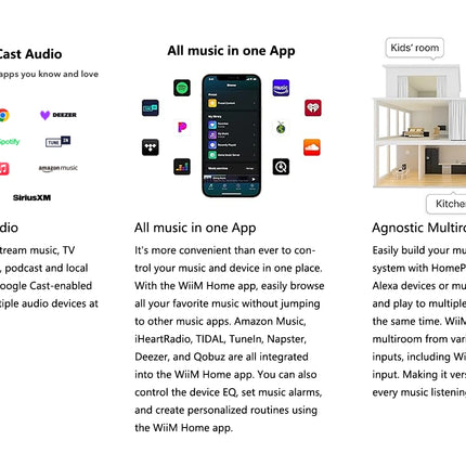 WiiM Pro – Hi-Res Wireless Audio Streamer with AirPlay 2 & Chromecast