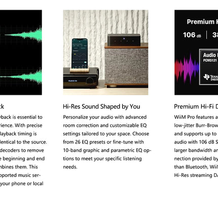 WiiM Pro – Hi-Res Wireless Audio Streamer with AirPlay 2 & Chromecast