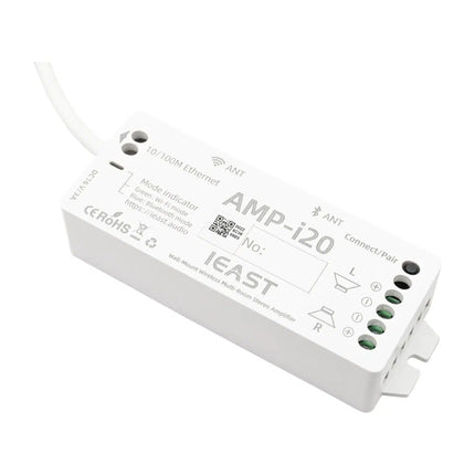 iEAST AMP-i20 – Wall-Mount 20W×2 Multi-Room Streaming Amplifier