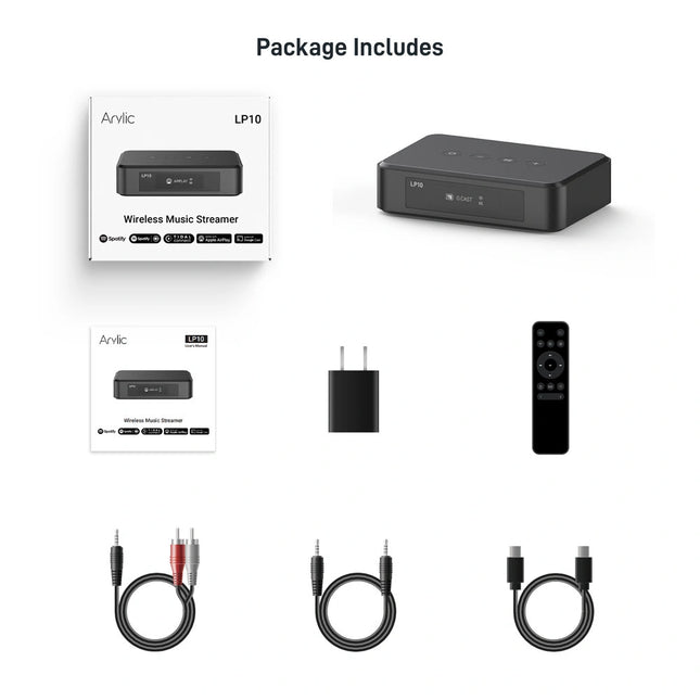 Arylic LP10 Wireless Music Streamer | AirPlay 2 & WiFi Audio Receiver for Home