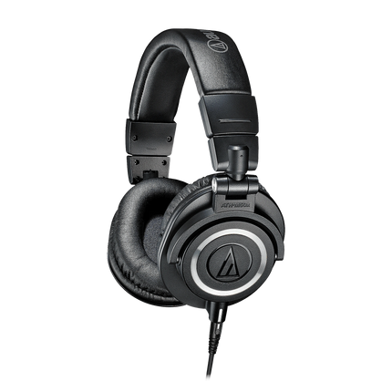 Audio-Technica ATH-M50x – 45 mm Studio Monitor Headphones with Detachable Cables