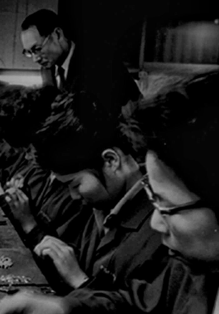 <h4><strong>Cartridge Assembly Line circa 1962</strong><br/></h4><h1>Founded in<br/>1962</h1>