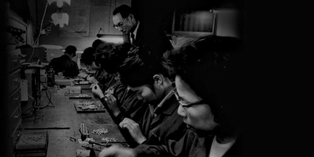 Banner image for: <h1>Phono Cartridge Assembly Line Circa 1962<br/>Over 60 Years of<br/>Analog</h1><h1>Excellence</h1>