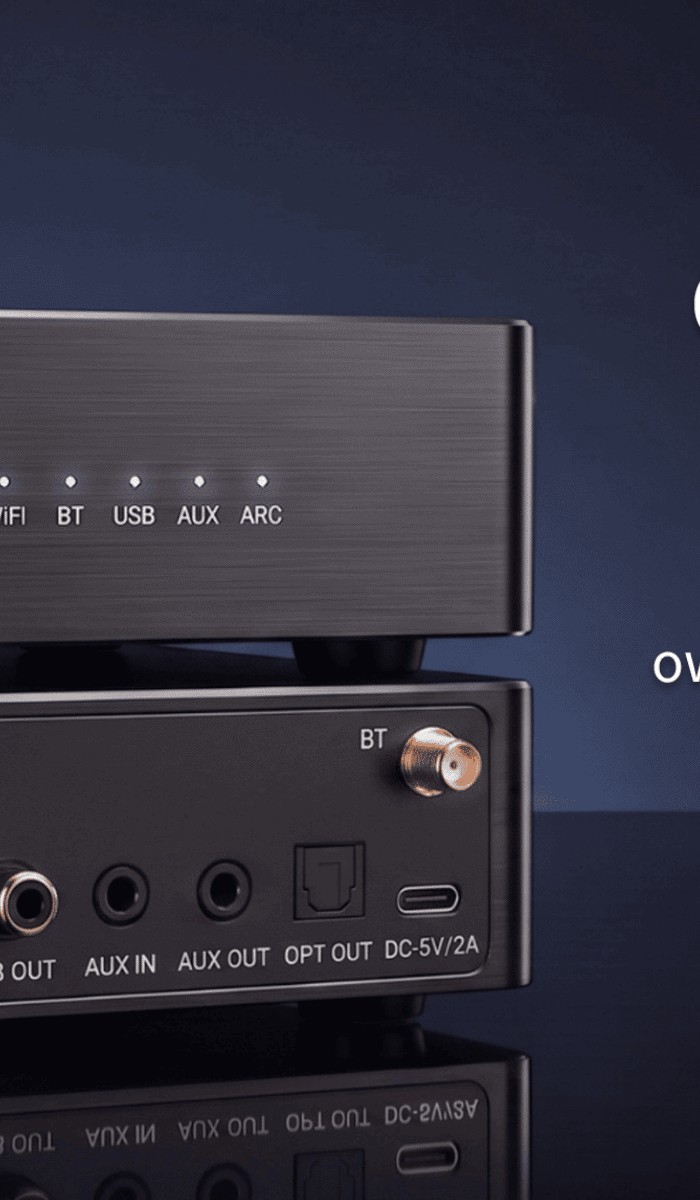 EMIUZEK HiFi audio streamer and amplifier for home audio systems