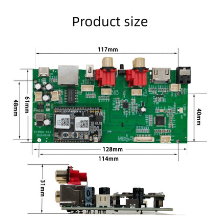 EMiUZEK D30 – Advanced Hi-Fi Streaming DAC Board with ARC, Optical & RCA Output