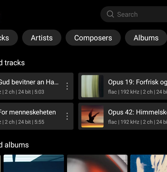 <h3>Multidimensional Music Library</h3><p>Smart music file metadata extraction and organization enable smooth browsing, making your music collection easy to navigate.</p>