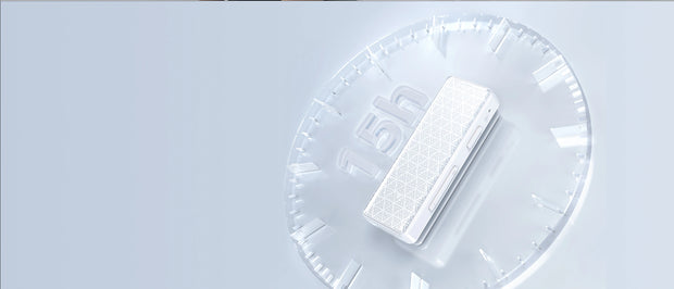 Banner image for: <h2>Ultra-low power consumption</h2><h2>15 hours long battery life</h2><h2>Charge for 1 hour</h2><h2>Listen for the whole day</h2><h2>Type-C symmetrical charging port</h2>