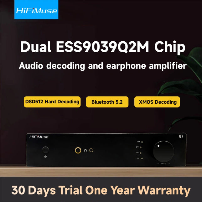 Dual ESS9039Q2M ChipAudio decoding and earphone amplifier