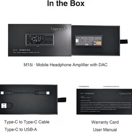 Questyle M15i – Hi-Res Portable DAC/Headphone Amp with Balanced 4.4mm & MFi Certified