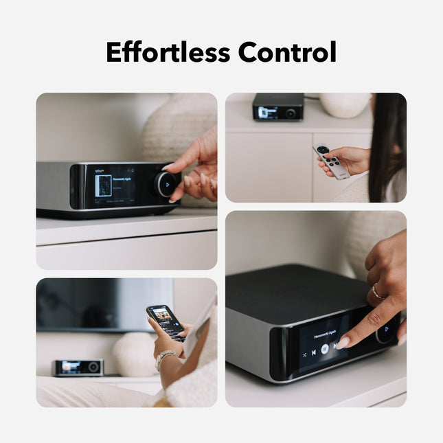 WiiM Amp Ultra with Voice Remote 2 | 100W Streaming Amplifier