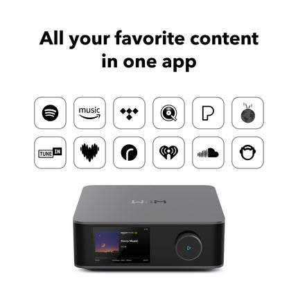 WiiM Amp Ultra with Voice Remote 2 | 100W Streaming Amplifier