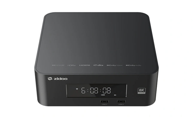 Zidoo Z30 PRO – 8K HDR10+/Dolby Vision Media Player with SATA HDD Bay